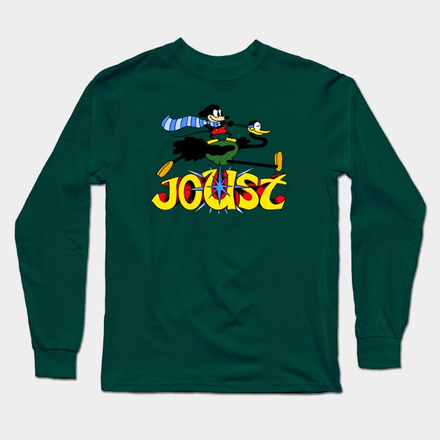 Mouse Joust Long Sleeve T-Shirt by Super Secret Villain